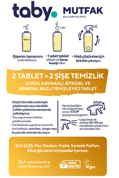 Mutfak Temizleyici Tablet